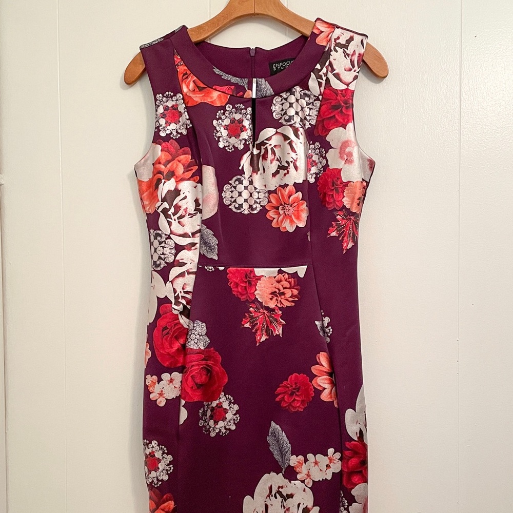 Plum Floral Dress